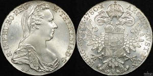 Austria 1780 Maria Theresa Taler Restrike