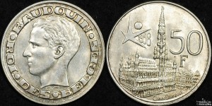 Belgium 1958 50 Franc