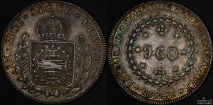 Brazil 1824R 960 Reis