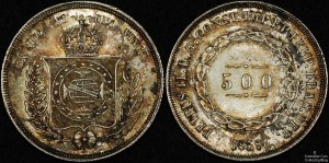 Brazil 1858 500 Reis