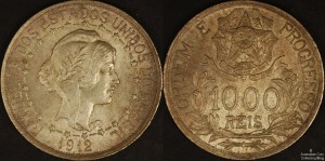 Brazil 1912 1000 Reis