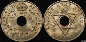 British West Africa 1942 Penny