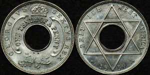 British West Africa 1950KN 1/10th Penny