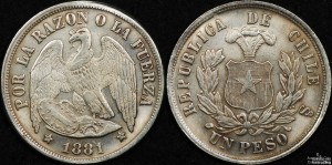 Chile 1881 Peso