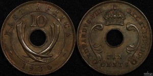 East Africa 1936 10 Cents