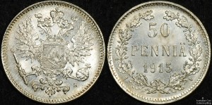 Finland 1915 50 Pennia