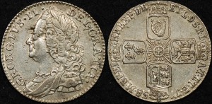Great Britain 1758 Sixpence
