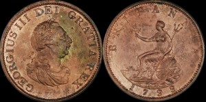 Great Britain 1799 Half Penny
