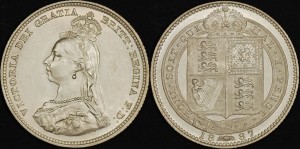 Great Britain 1887 Shilling