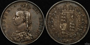Great Britain 1887 Half Crown