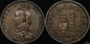 Great Britain 1887 Half Crown