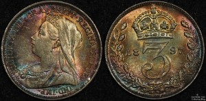 Great Britain 1897 3d PCGS MS66