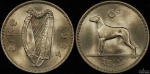 Ireland 1964 Sixpence