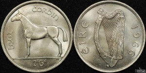 Ireland 1966 Half Crown