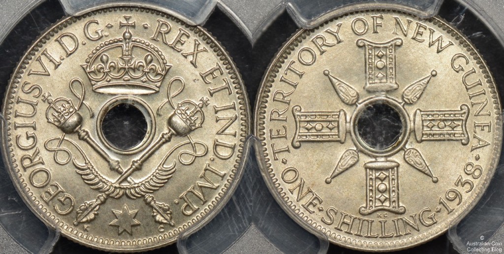 New Guinea 1938 Shilling PCGS MS66