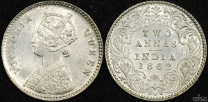 India 1862 2 Annas