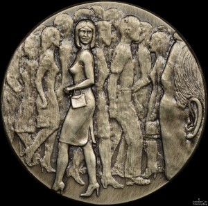 "First Attraction" Art Medal by Michael Meszaros