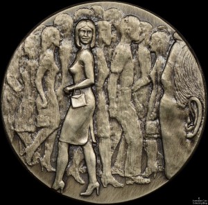 "First Attraction" Art Medal by Michael Meszaros