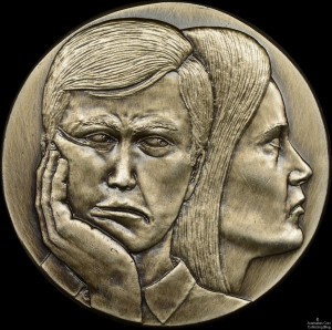 "The Tiff" Art Medal by Michael Meszaros