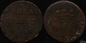 Netherlands East Indies 1836 1 Cent Double Struck