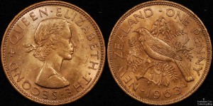 New Zealand 1963 Penny