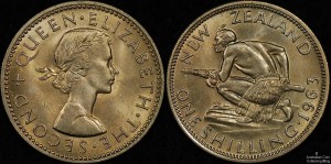 New Zealand 1963 Shilling