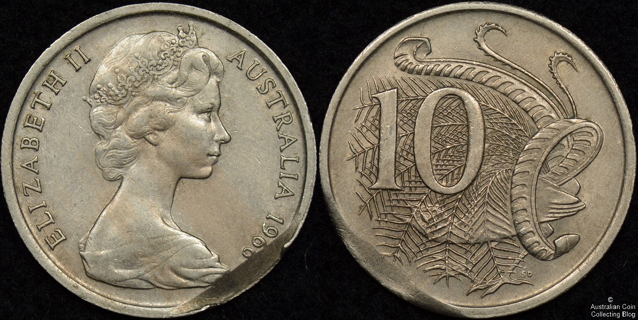 1966 10 Cent Incomplete Planchet