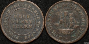 Canada 1813 1/2d Token