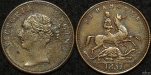 Great Britain 1837 TO Hanover Token