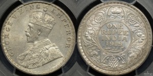 India 1919B Rupee