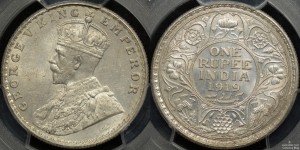 India 1919B Rupee