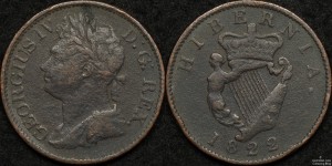 Ireland 1822 1/2d