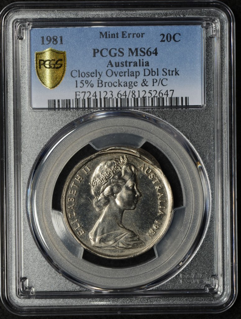 1981 20c Mistrike PCGS MS64