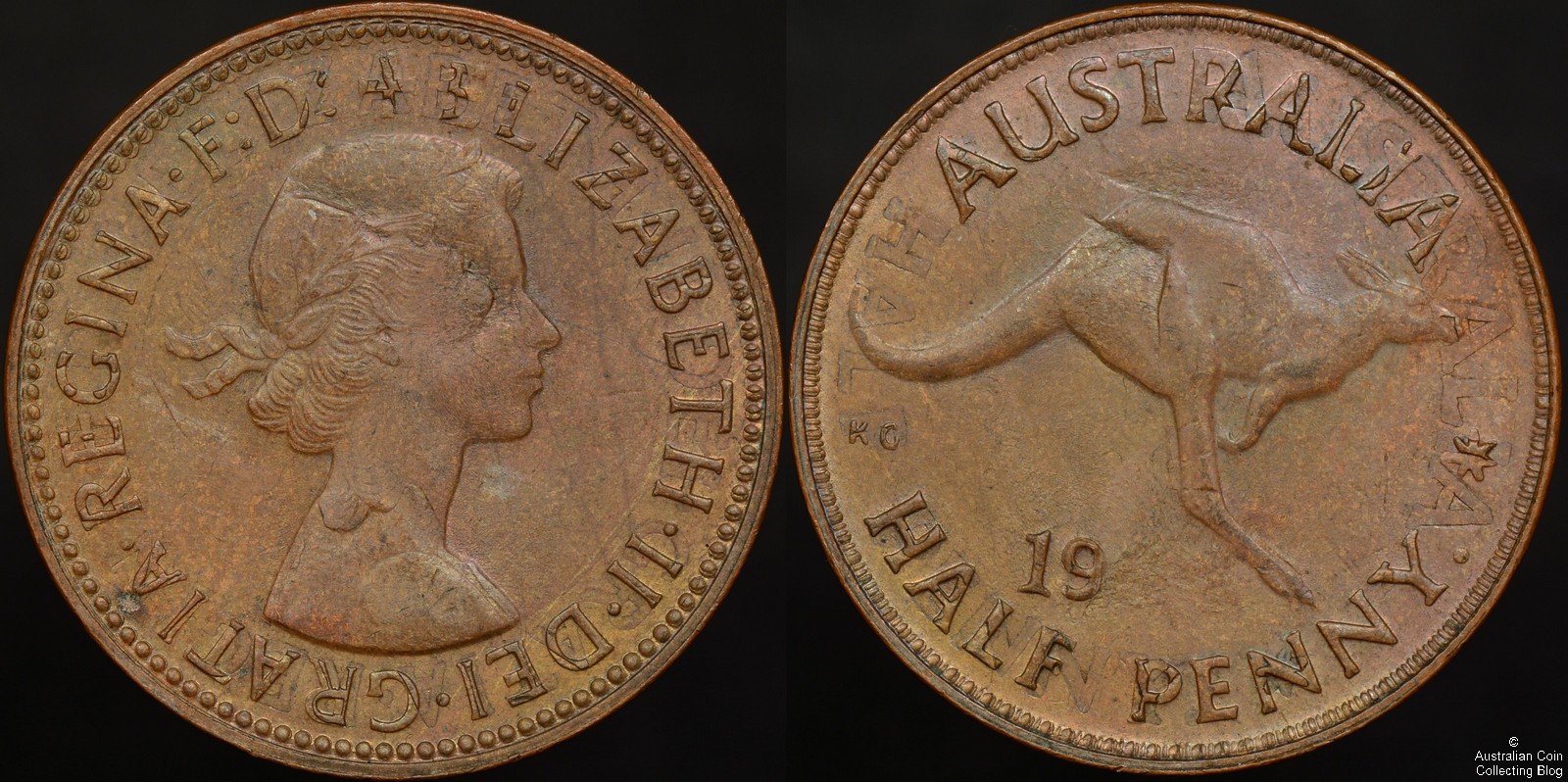 Australia 1964 Half Penny Rotated Double Strike Error Our Coin Catalog