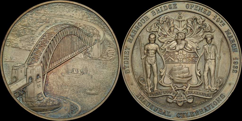 Australia Sydney Harbour Bridge Silver Medal 1932/5