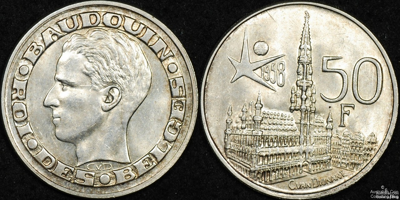 Belgium 1958 50 Franc UNC