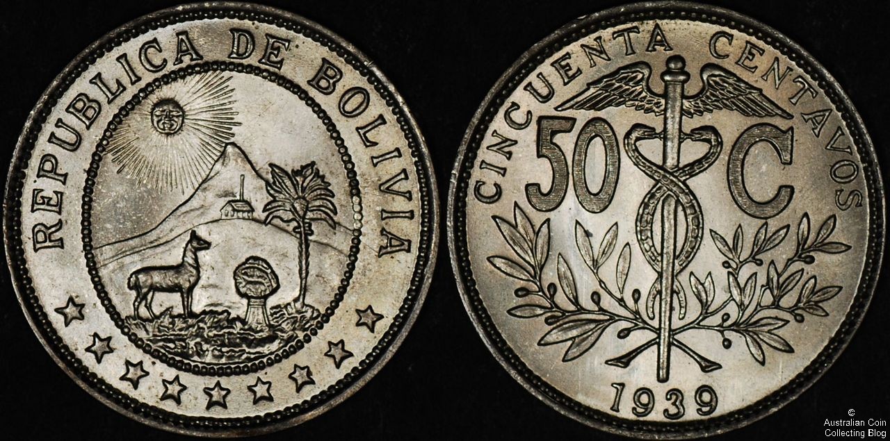 Bolivia 1939 50c UNC