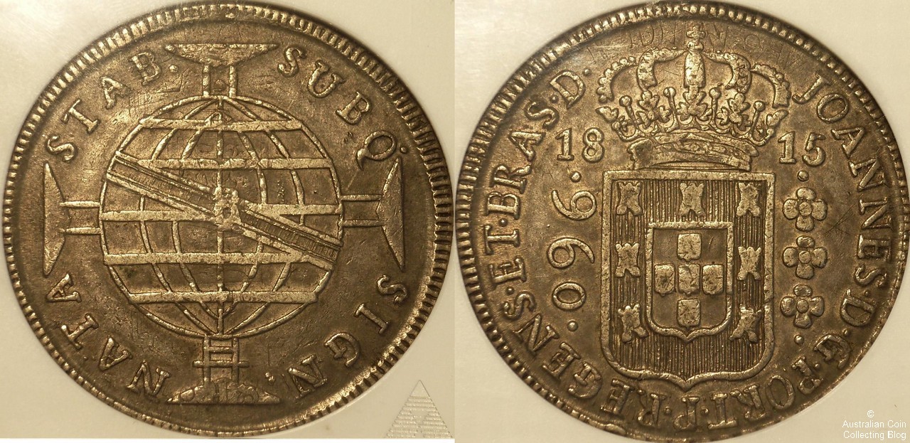 Brazil 1815 960 Reis XF45