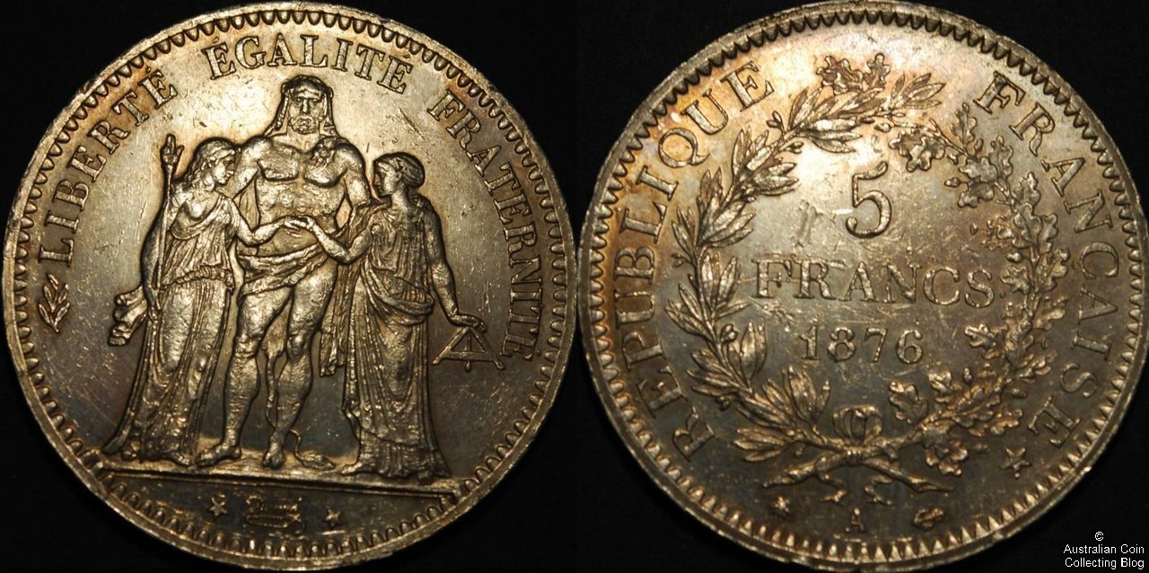 France 1876A 5F EF