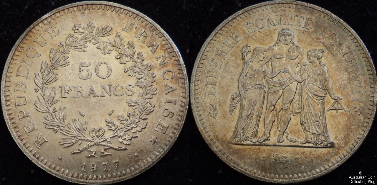 France 1977 50F UNC