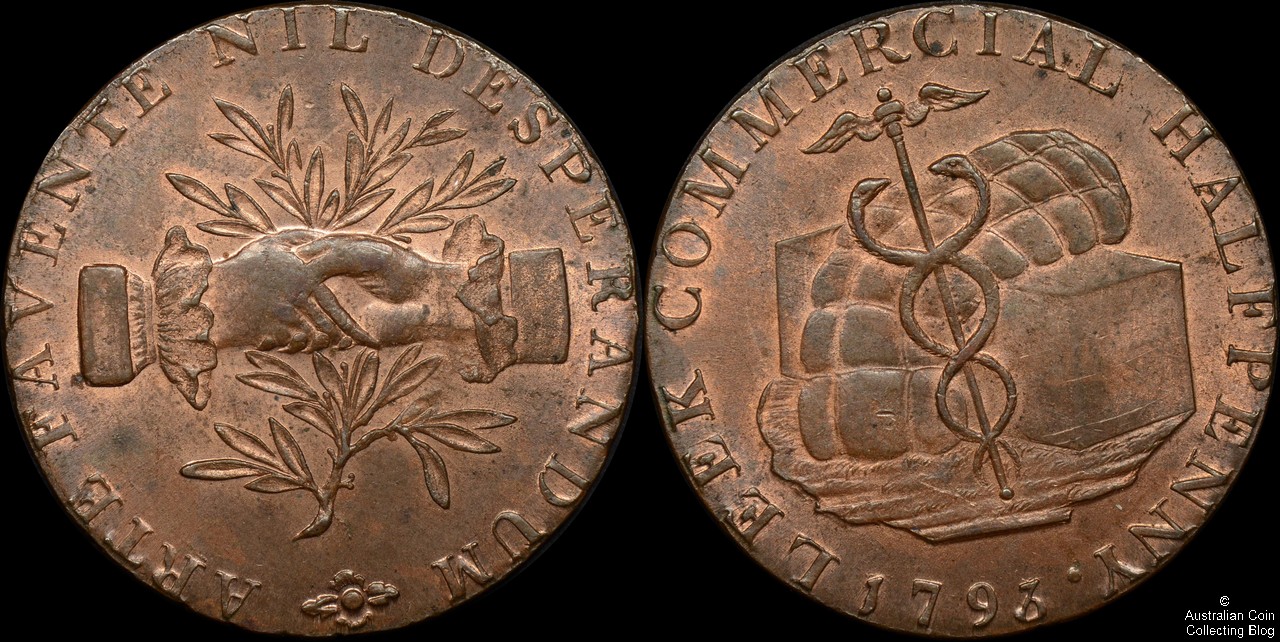 Great Britain 1793 Halfpenny Staffordshire Leek Conder Token