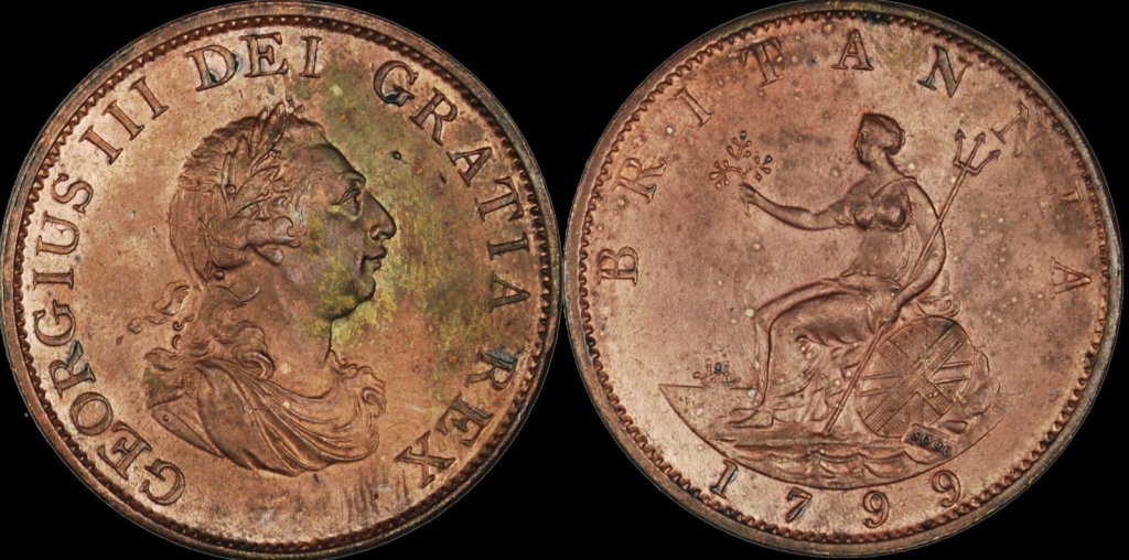Great Britain 1799 1/2d