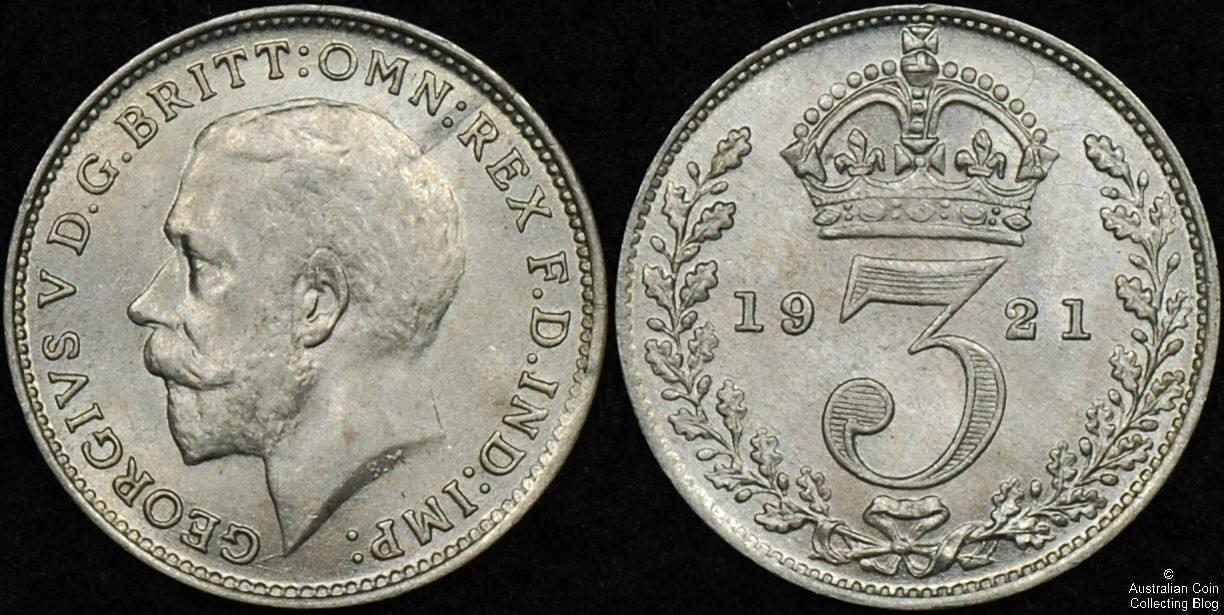 Great Britain 1921 3d PCGS MS64