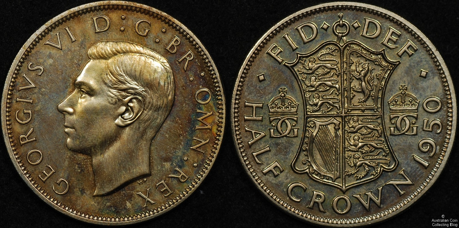 Great Britain 1950 1/2 Crown