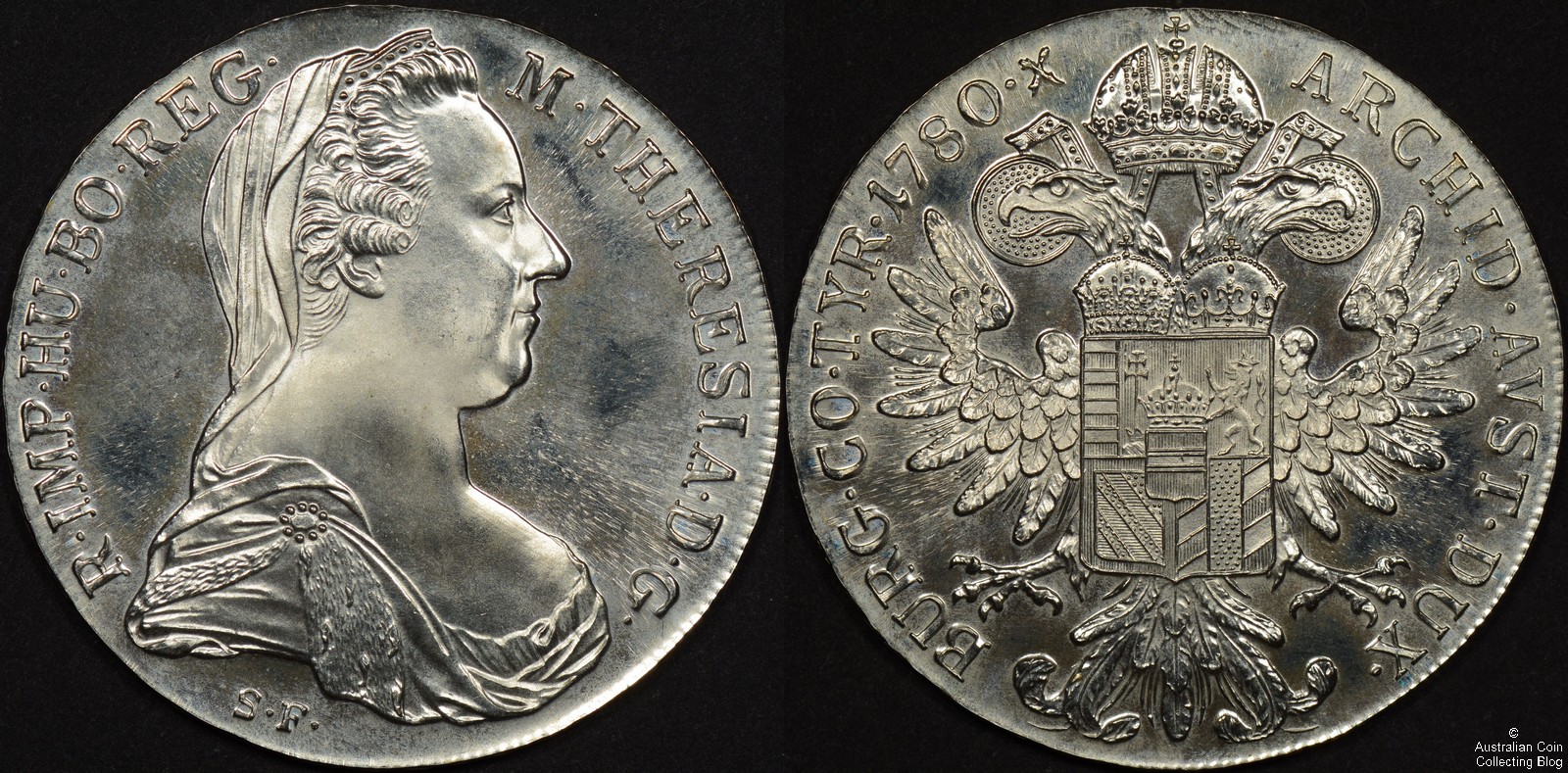Austria 1780 Maria Theresa Taler Restrike