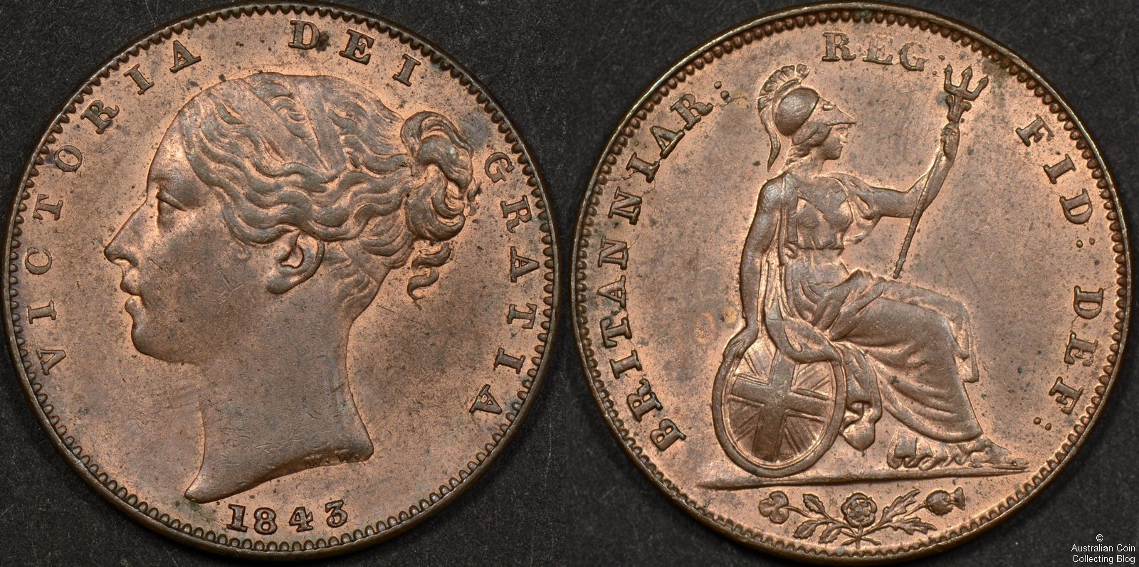 Great Britain 1843 Farthing