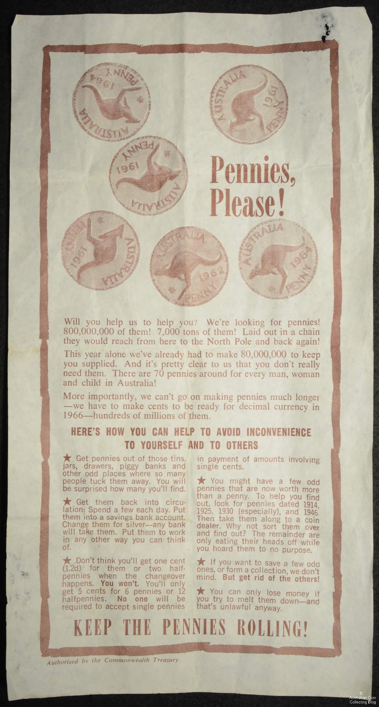 Pennies Please! Commonwealth Treasury Note