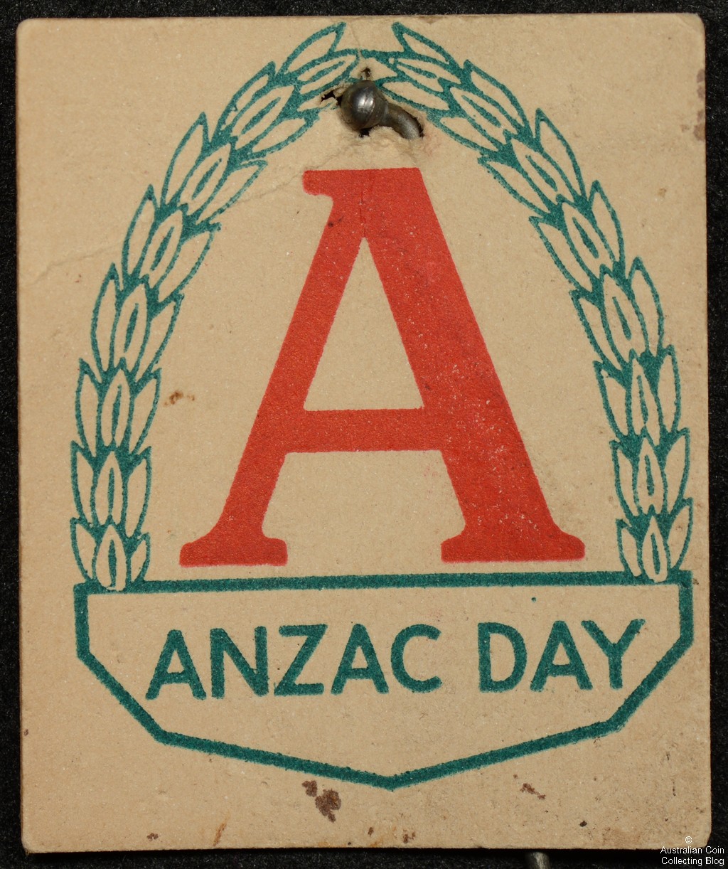 Rectangular ANZAC DAY Cardboard Badge