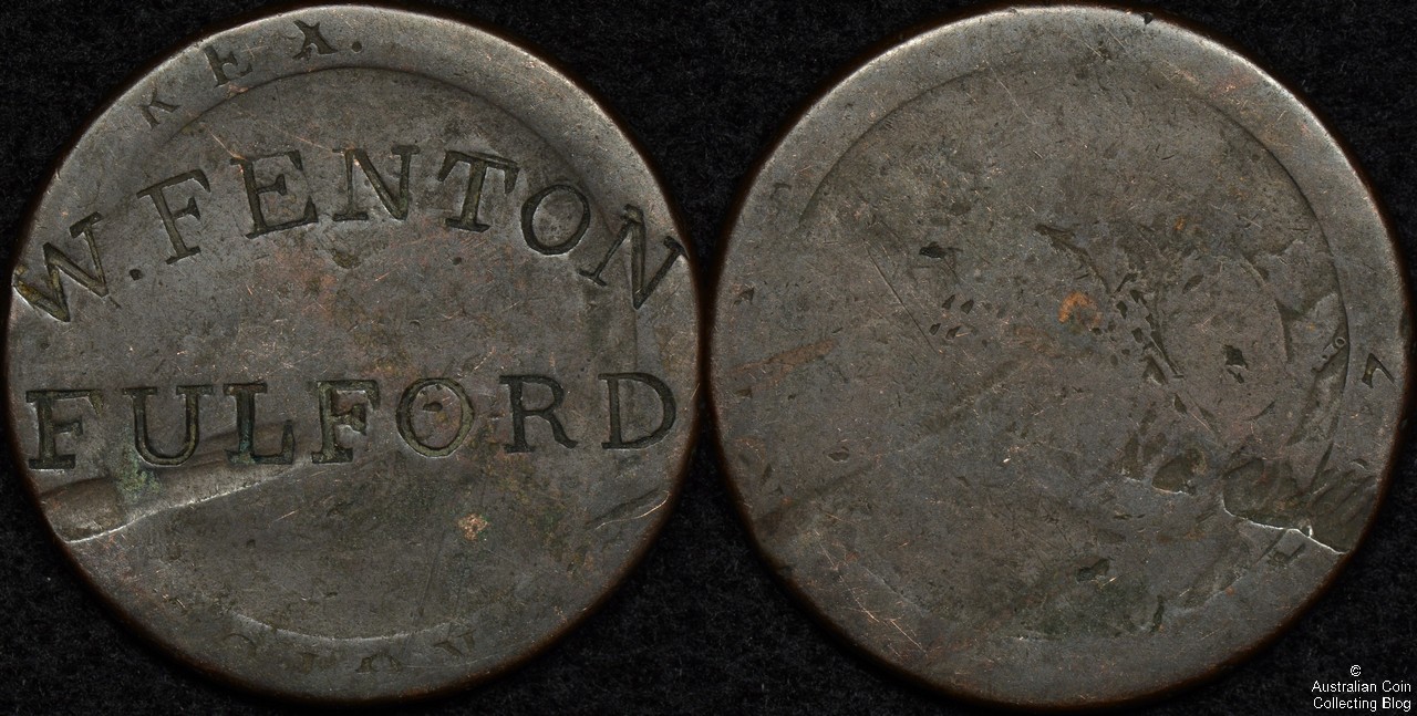 Great Britain 1797 Penny W. FENTON FULFORD Counterstamp