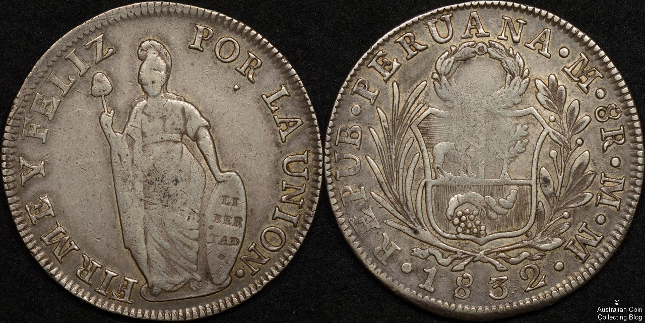 Peru 1832 8 Reales